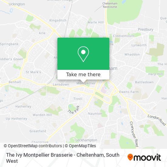 The Ivy Montpellier Brasserie - Cheltenham map