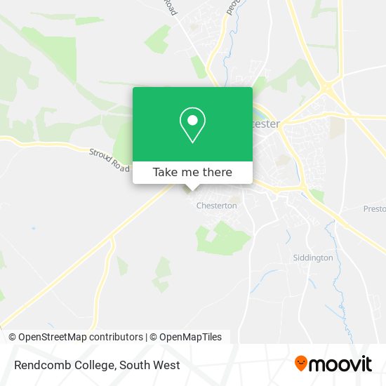 Rendcomb College map