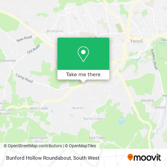 Bunford Hollow Roundabout map