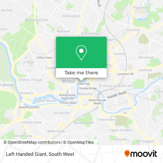 Left Handed Giant map
