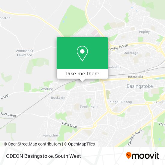 ODEON Basingstoke map