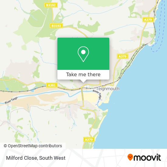 Milford Close map
