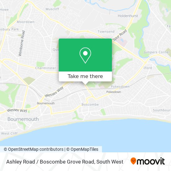 Ashley Road / Boscombe Grove Road map
