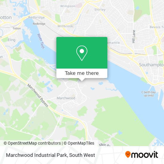 Marchwood Industrial Park map