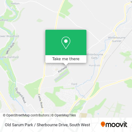 Old Sarum Park / Sherbourne Drive map
