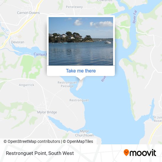Restronguet Point map