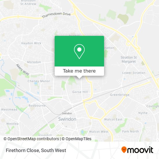 Firethorn Close map