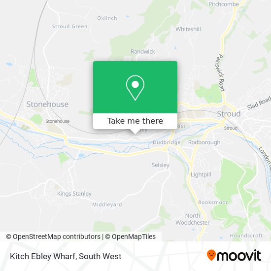 Kitch Ebley Wharf map