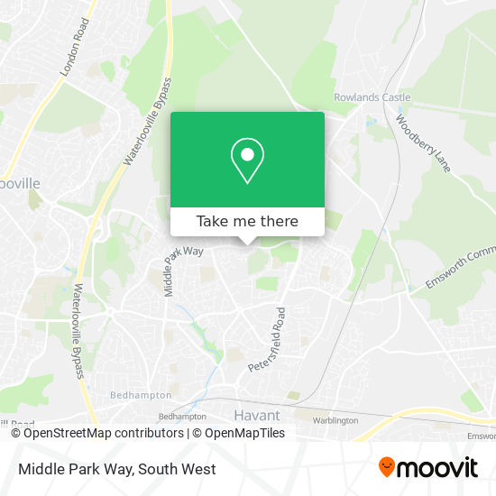 Middle Park Way map