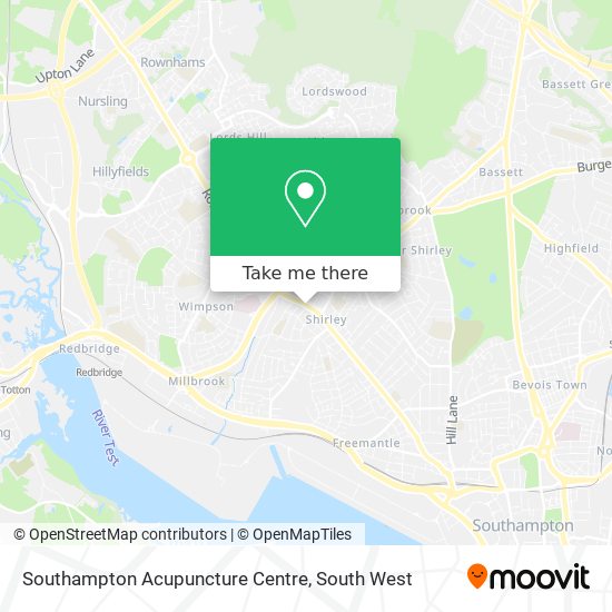 Southampton Acupuncture Centre map