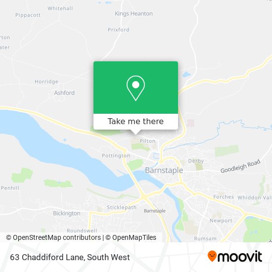 63 Chaddiford Lane map