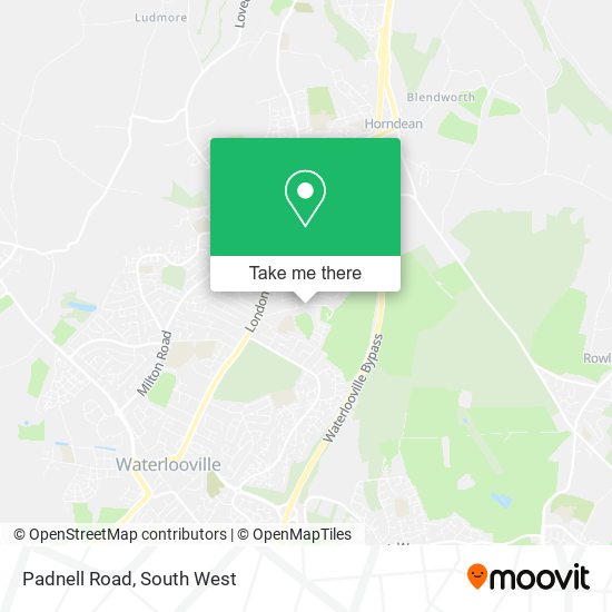 Padnell Road map