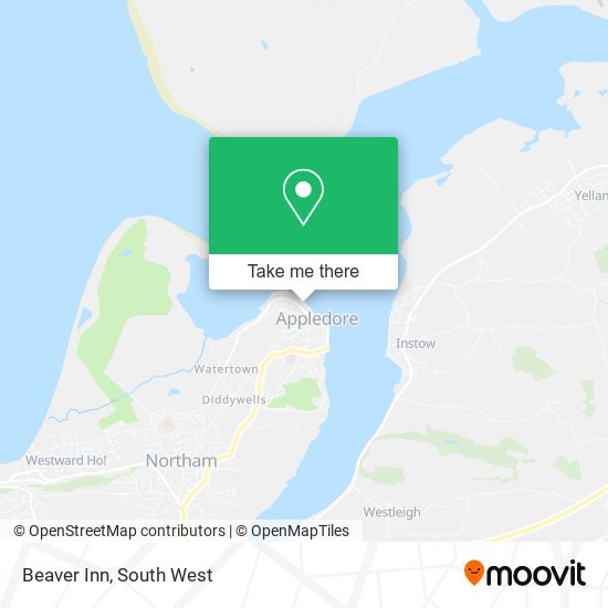 Beaver Inn map