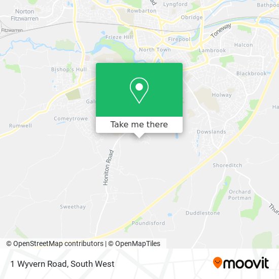 1 Wyvern Road map
