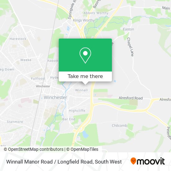 Winnall Manor Road / Longfield Road map