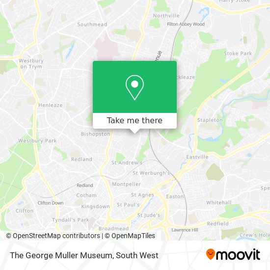 The George Muller Museum map