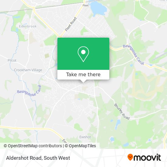 Aldershot Road map