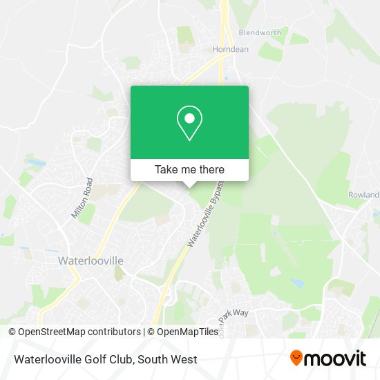 Waterlooville Golf Club map