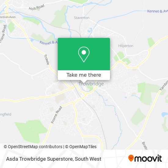 Asda Trowbridge Superstore map