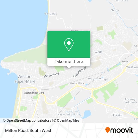 Milton Road map