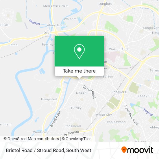 Bristol Road / Stroud Road map