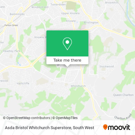 Asda Bristol Whitchurch Superstore map