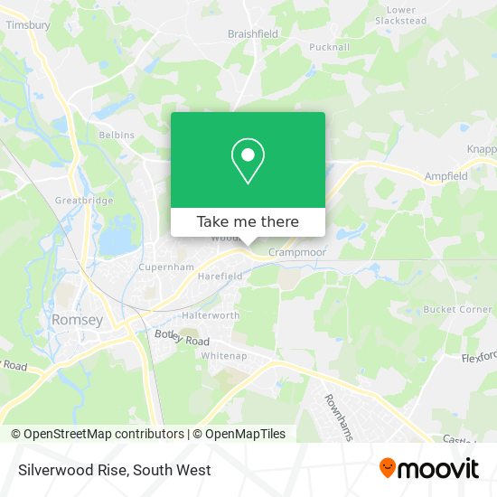 Silverwood Rise map
