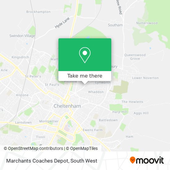 Marchants Coaches Depot map