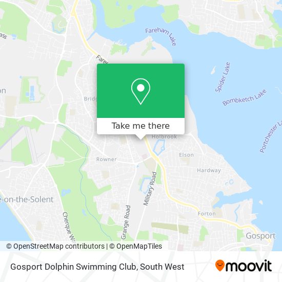 Gosport Dolphin Swimming Club map