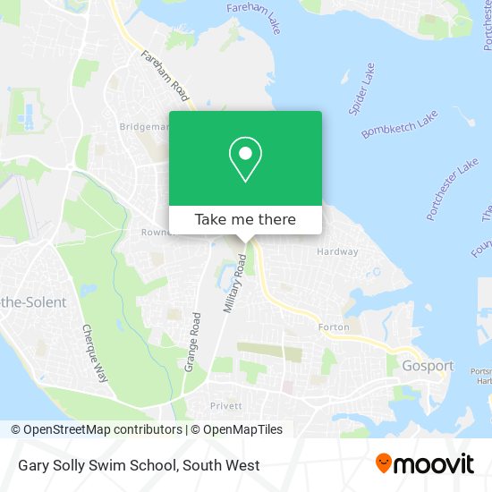 Gary Solly Swim School map