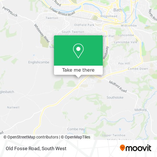 Old Fosse Road map