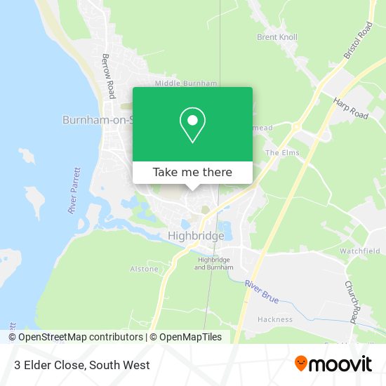 3 Elder Close map