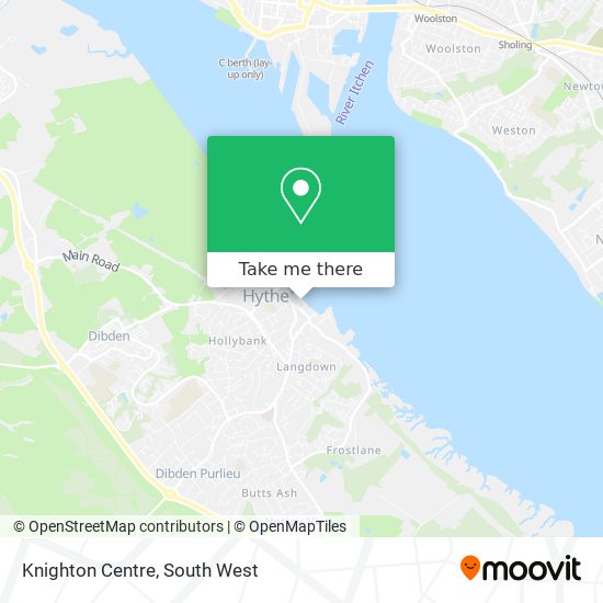 Knighton Centre map