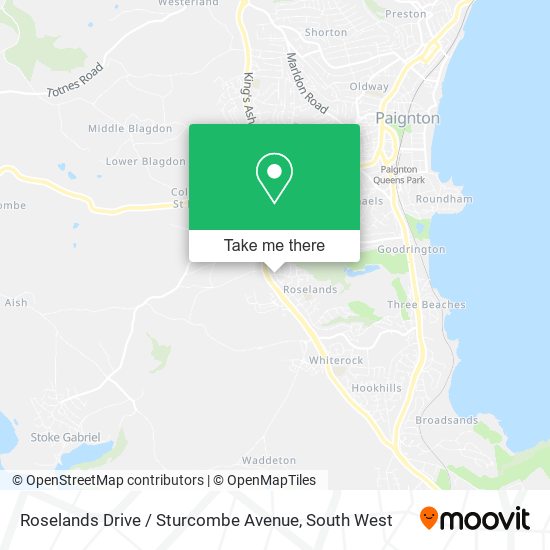 Roselands Drive / Sturcombe Avenue map