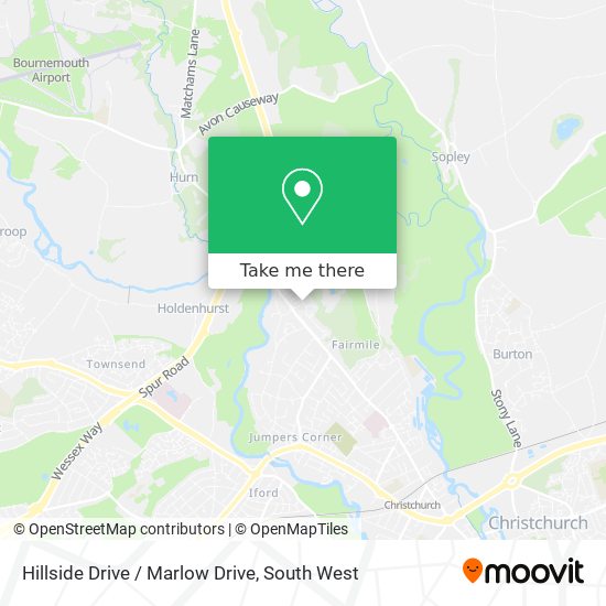 Hillside Drive / Marlow Drive map