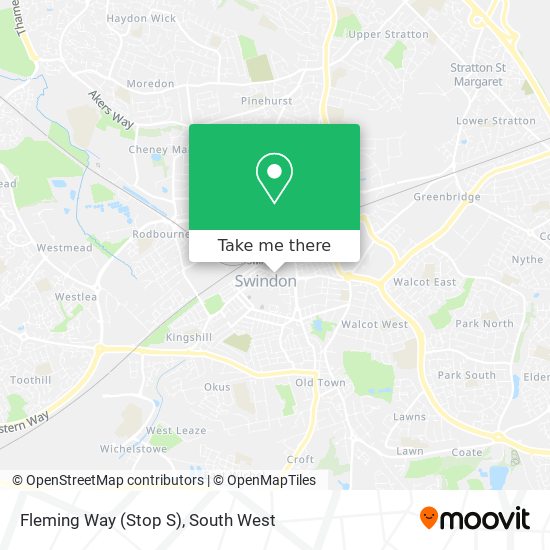 Fleming Way (Stop S) map