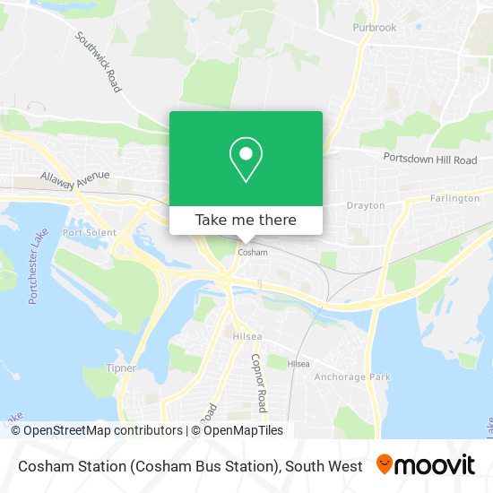 Cosham Station (Cosham Bus Station) map