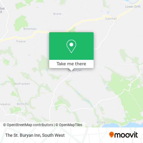 The St. Buryan Inn map