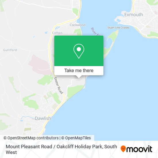 Mount Pleasant Road / Oakcliff Holiday Park map
