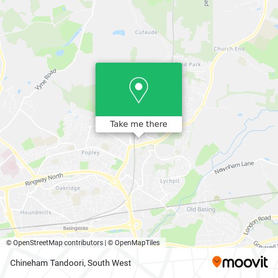 Chineham Tandoori map