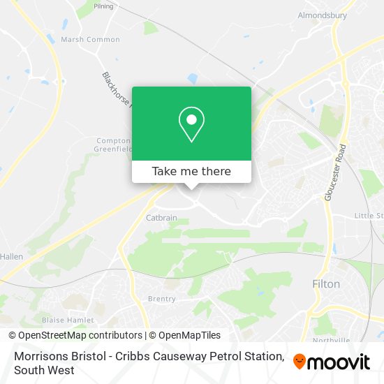 Morrisons Bristol - Cribbs Causeway Petrol Station map