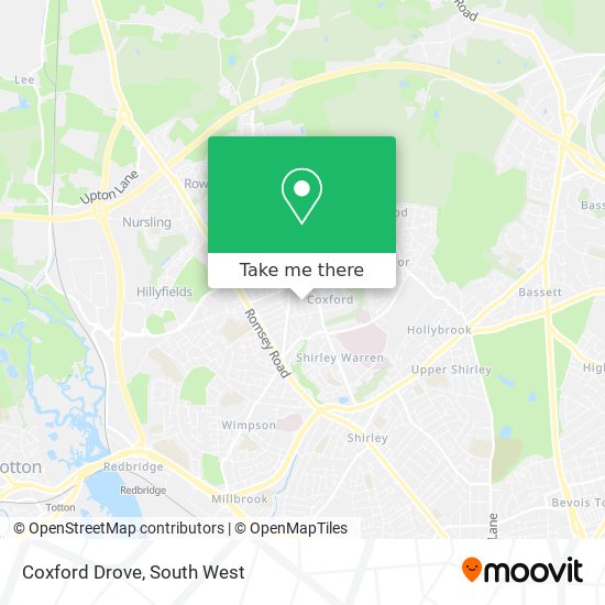 Coxford Drove map