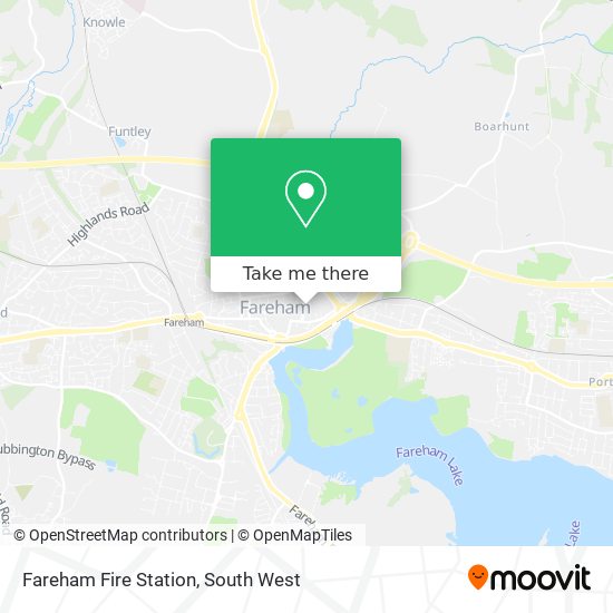 Fareham Fire Station map