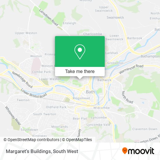 Margaret's Buildings map