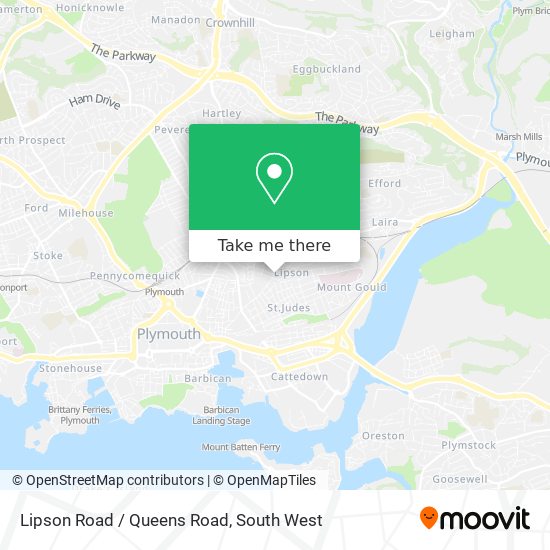 Lipson Road / Queens Road map