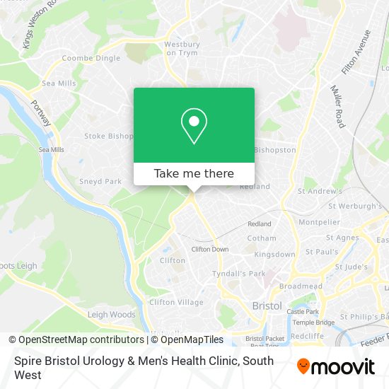 Spire Bristol Urology & Men's Health Clinic map