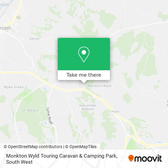 Monkton Wyld Touring Caravan & Camping Park map