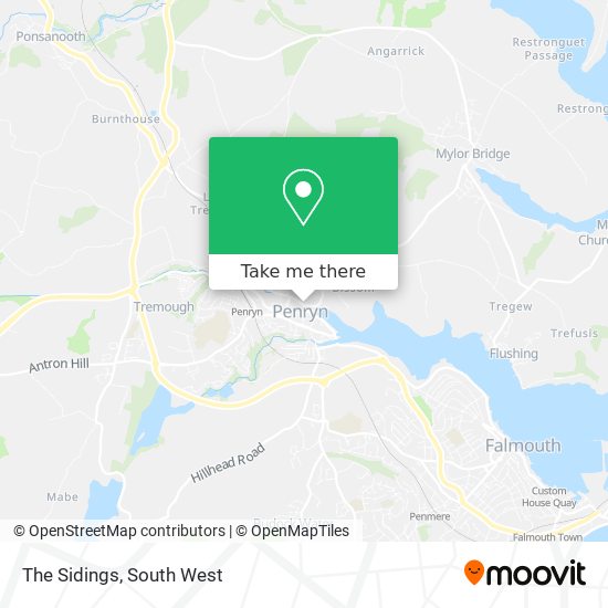 The Sidings map