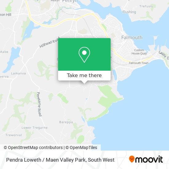 Pendra Loweth / Maen Valley Park map