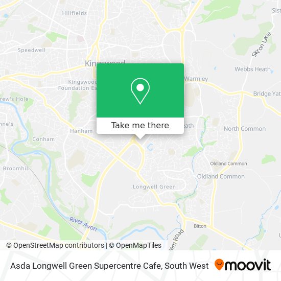Asda Longwell Green Supercentre Cafe map